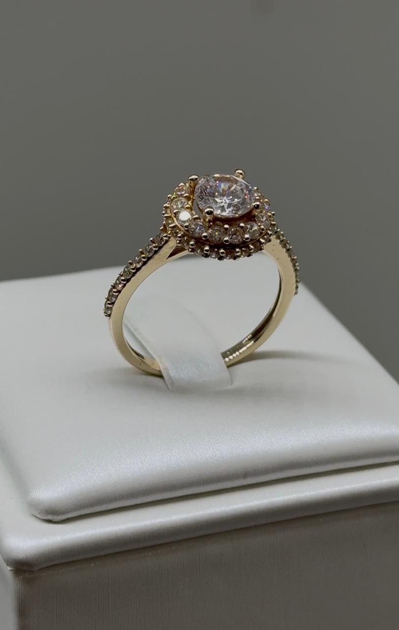 ANILLO COMPROMISO ABANICO 10K 2.9GR